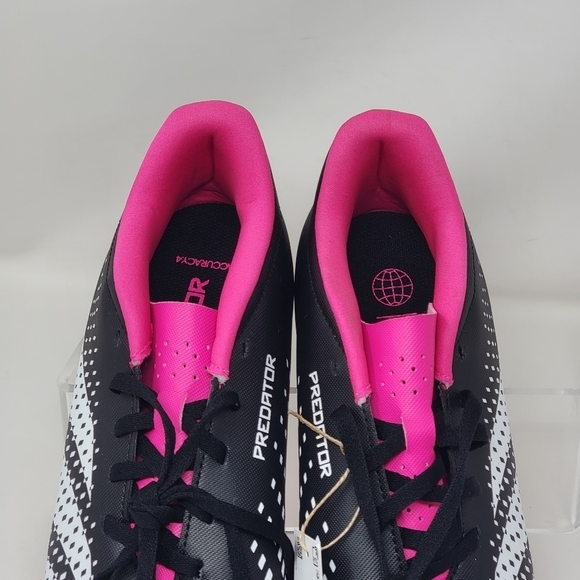 Adidas Unisex Accuracy.4 FxG GW4604 Soccer Cleats Black/Pink Men 11 Wmns 13 New - Picture 7 of 11